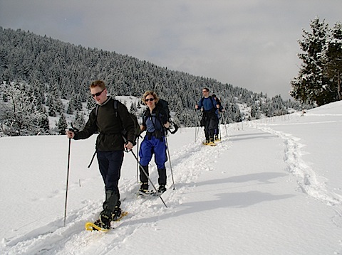 Snowshoeing in Bulgaria