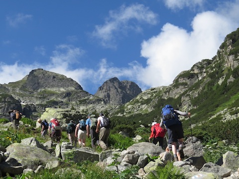 Walking in Rila Mountains